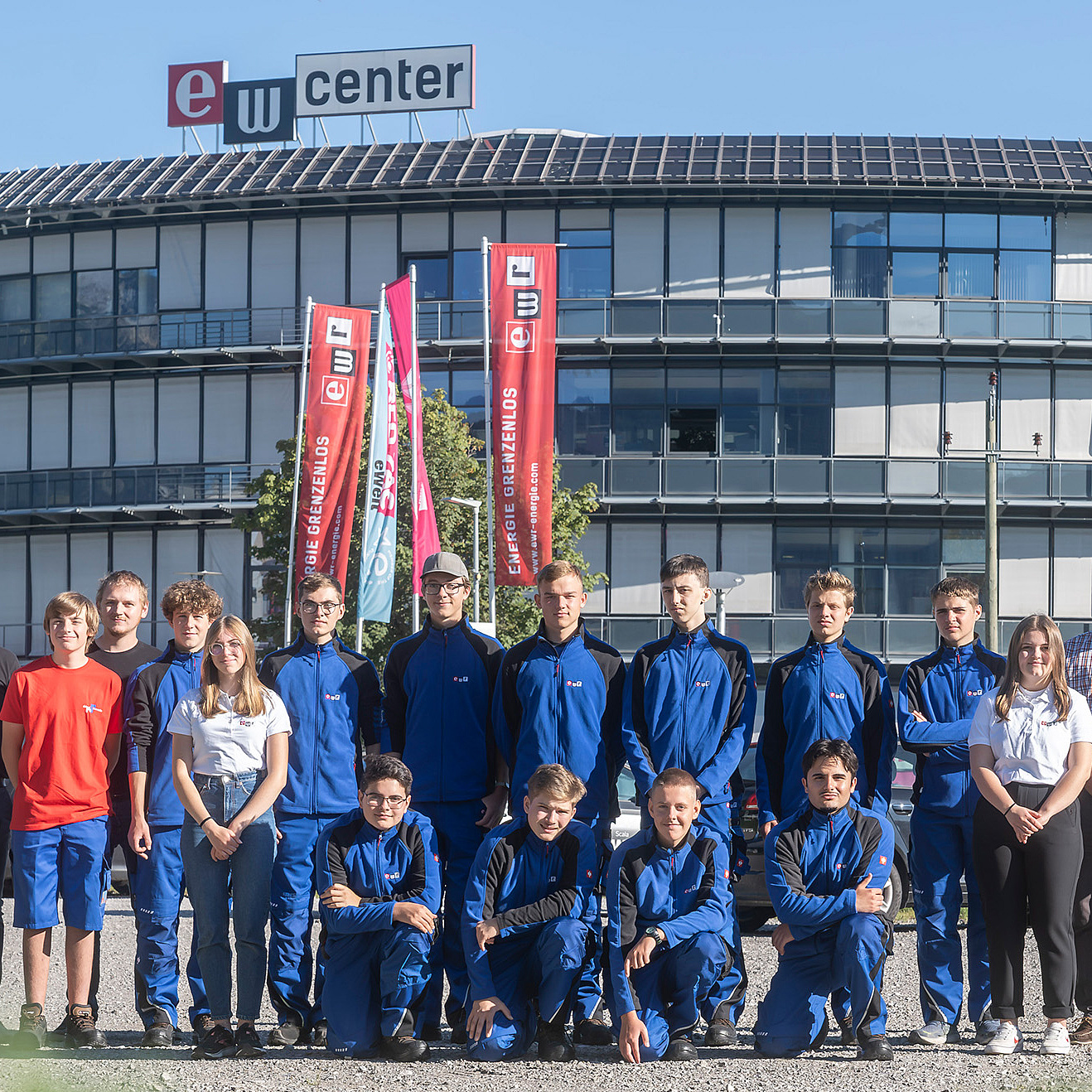 Gruppenfoto von Lehrlingen